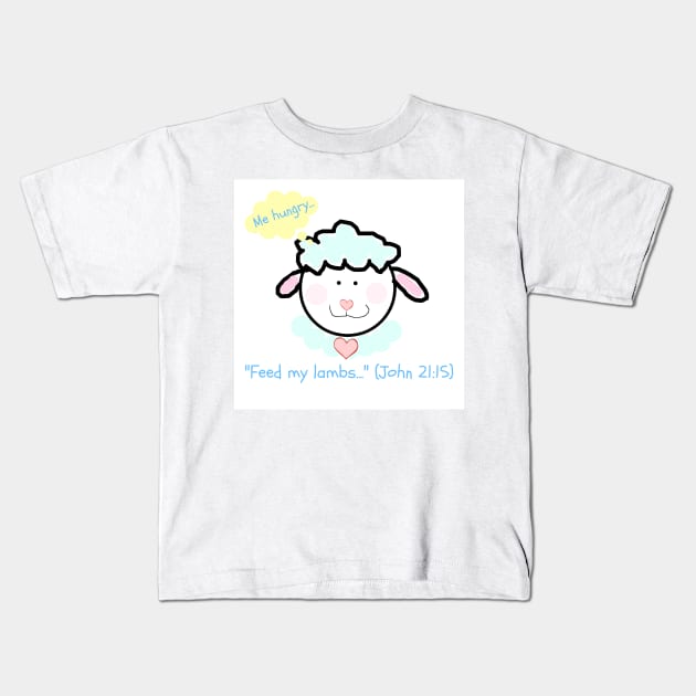 Feed My Lambs Kids T-Shirt by michnicolas